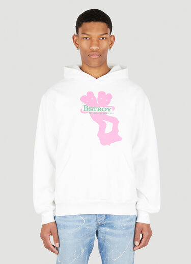 Bstroy Teddy (B).ear Hooded Sweatshirt White bst0350010