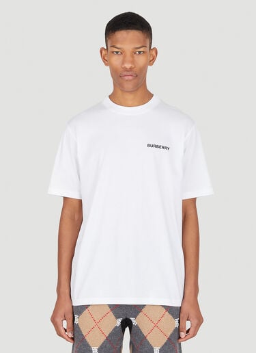 Mac Logo T-Shirt Burberry Mac Logo T-Shirt White bur0147046