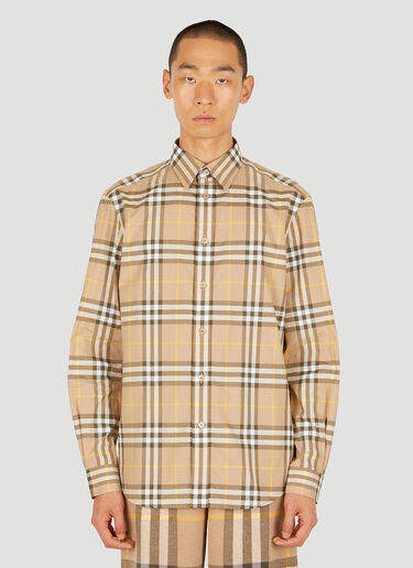 체크 셔츠 Burberry 체크 셔츠 베이지 bur0149038