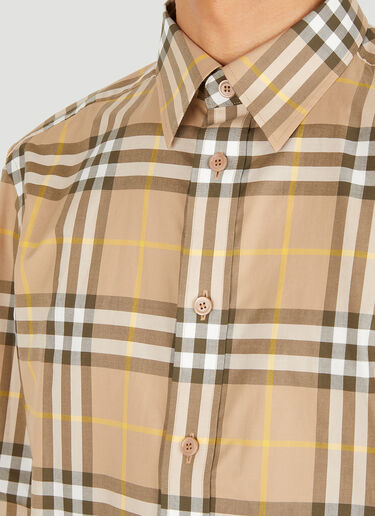 Burberry 체크 셔츠 베이지 bur0149038