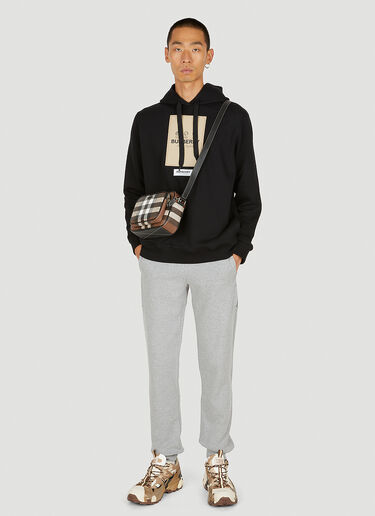 Logo Patch Hooded Sweatshirt Burberry Logo Patch Hooded Sweatshirt Black bur0149043