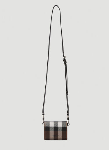 标志性格纹肩带钱包 Burberry 标志性格纹肩带钱包 棕 bur0150043