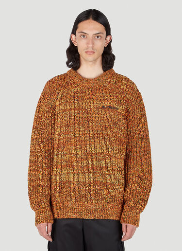 Embroidered Logo Sweater Burberry Embroidered Logo Sweater Orange bur0151025