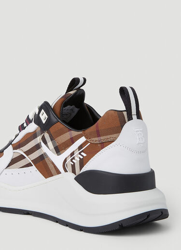 Sean Check Sneakers Burberry Sean Check Sneakers Brown bur0151059