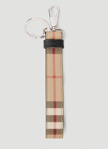 Burberry TB 格纹钥匙圈 米 bur0152013
