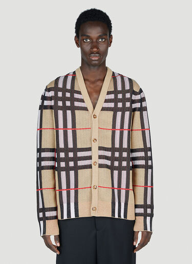 Burberry 해리포드 체크 카디건 베이지 bur0153010