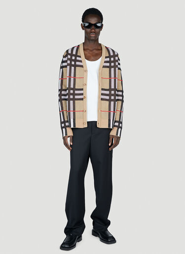 Burberry 해리포드 체크 카디건 베이지 bur0153010
