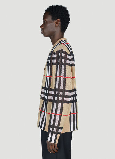 Burberry 해리포드 체크 카디건 베이지 bur0153010