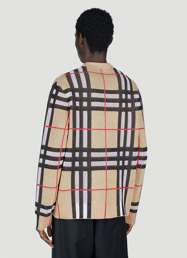 Burberry 해리포드 체크 카디건 베이지 bur0153010