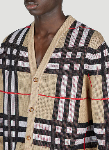 Burberry 해리포드 체크 카디건 베이지 bur0153010