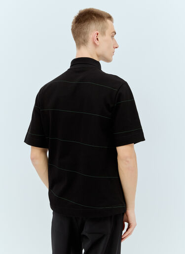 条纹 Polo 衫 Burberry 条纹 Polo 衫 黑色 bur0155045