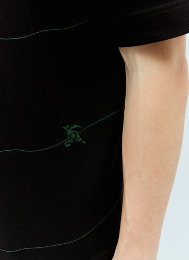 条纹 Polo 衫 Burberry 条纹 Polo 衫 黑色 bur0155045