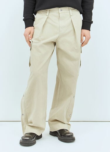 Burberry 면 카고 팬츠 크림 bur0157004