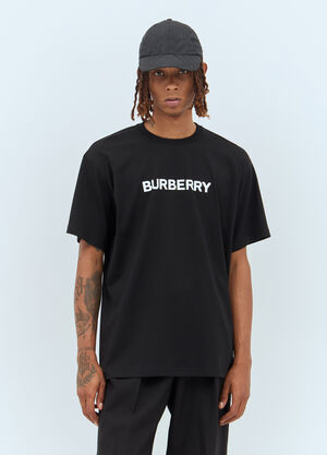 Burberry Logo Print T-Shirt Black bur0157021