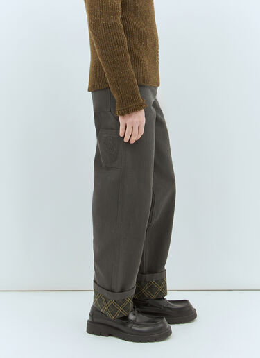 Cotton Carpenter Pants Burberry Cotton Carpenter Pants Grey bur0158002