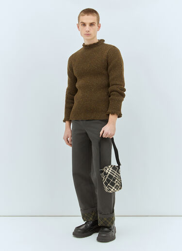 Burberry 체크 폰 백 블랙 bur0158012