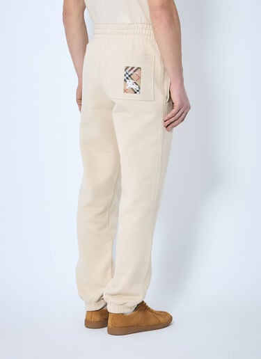 Burberry Logo Patch Track Pants Beige bur0159005