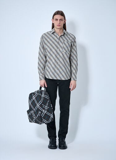Burberry 체크 셔츠  브라운 bur0159009
