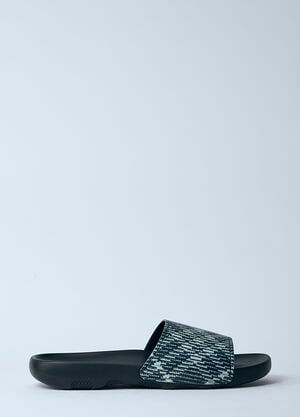 Burberry Dive 格纹拖鞋  黑色 bur0159020