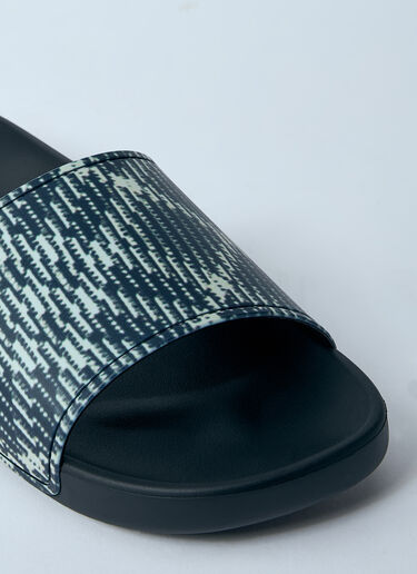 Check Dive Slides Burberry Check Dive Slides Black bur0159020
