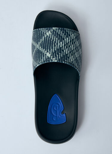 Check Dive Slides Burberry Check Dive Slides Black bur0159020