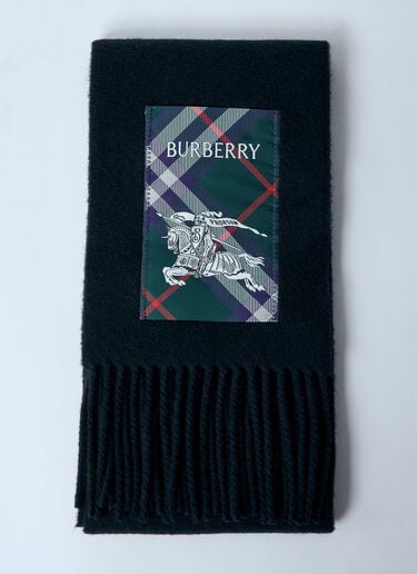 Burberry Check Label Cashmere Scarf Black bur0159033