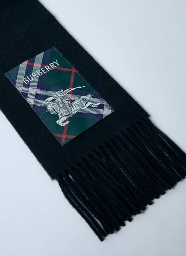 Burberry Check Label Cashmere Scarf Black bur0159033