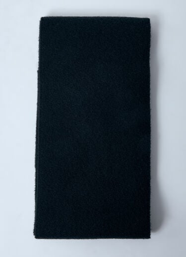 Check Label Cashmere Scarf Burberry Check Label Cashmere Scarf Black bur0159033