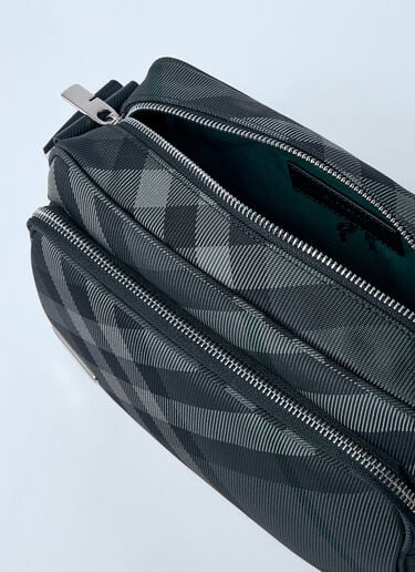 格纹斜挎包 Burberry 格纹斜挎包 黑色 bur0159041