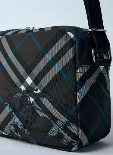Burberry 格纹斜挎包  黑色 bur0159042