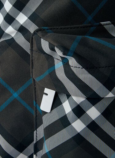 Burberry Check Backpack Black bur0159044