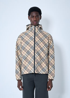 Burberry 체크 집업 후드 재킷  베이지 bur0159048