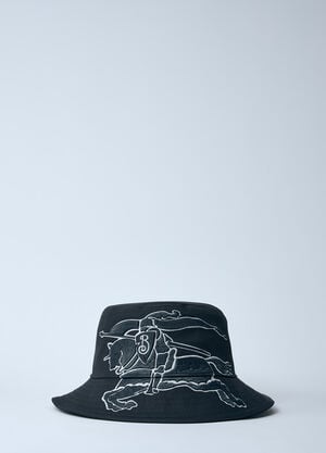 Burberry 徽标图案渔夫帽 黑色 bur0159050