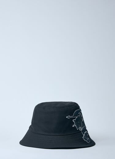 Burberry 徽标图案渔夫帽 黑色 bur0159050