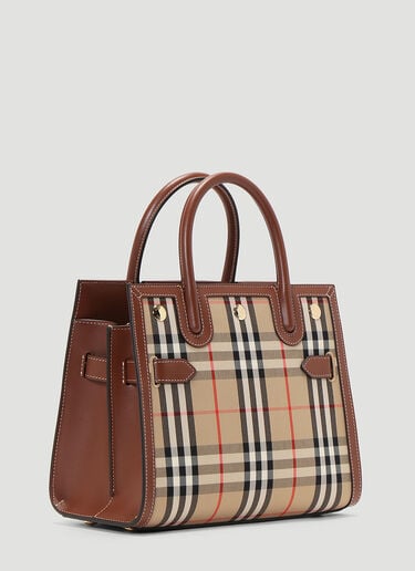 Title Vintage-Check Mini Tote Bag Burberry Title Vintage-Check Mini Tote Bag Beige bur0243034
