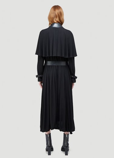 Ruffle Jersey Trench Coat Burberry Ruffle Jersey Trench Coat Black bur0244035