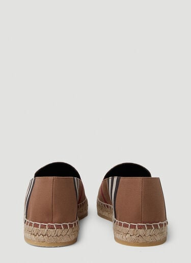 Check Espadrille Flats Burberry Check Espadrille Flats Brown bur0251087