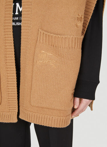 Burberry 니트 후드 케이프 카멜 bur0251095