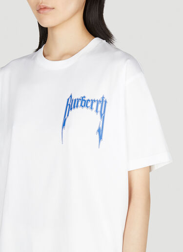 Burberry Logo Print T-Shirt White bur0252013
