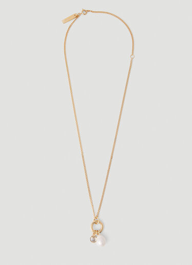 Pearl Necklace Burberry Pearl Necklace Gold bur0252061