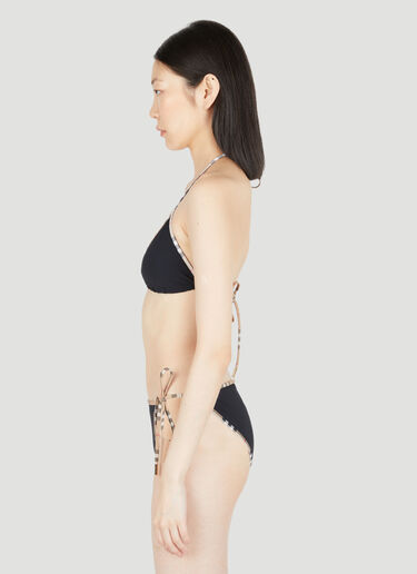 Check Triangle Bikini Burberry Check Triangle Bikini Black bur0252079