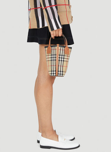 런던 체크 토트백 Burberry 런던 체크 토트백 베이지 bur0253074