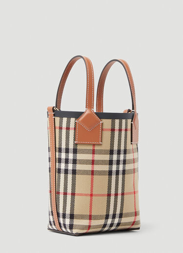 런던 체크 토트백 Burberry 런던 체크 토트백 베이지 bur0253074