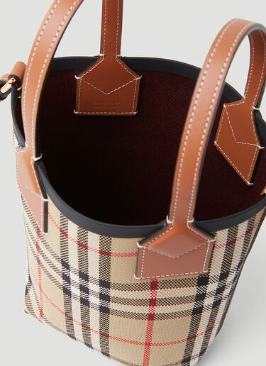 런던 체크 토트백 Burberry 런던 체크 토트백 베이지 bur0253074