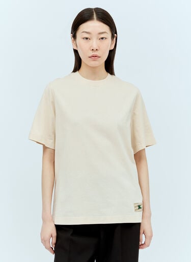 EKD 면 티셔츠 Burberry EKD 면 티셔츠 크림 bur0255028