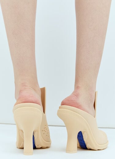 橡胶高地穆勒鞋 Burberry 橡胶高地穆勒鞋 米色 bur0255060
