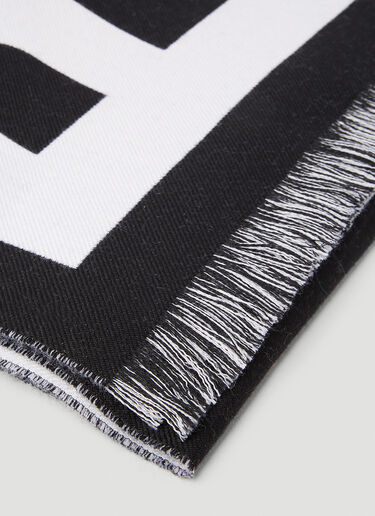 Black 徽标围巾 Burberry Black 徽标围巾 黑 bur0349001