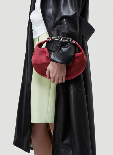 by FAR Bougie Suede Handbag Red byf0243011