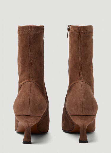BY FAR Audrey Stretch Ankle Boots Brown byf0245026