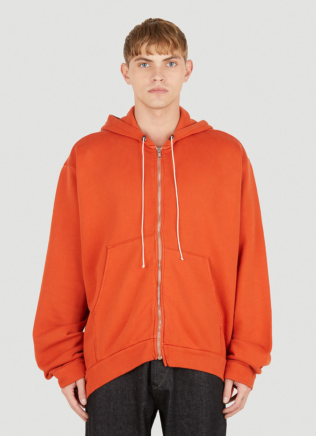 Camiel Fortgens Zip Hoodie, Black Old Dyed – Glasswing